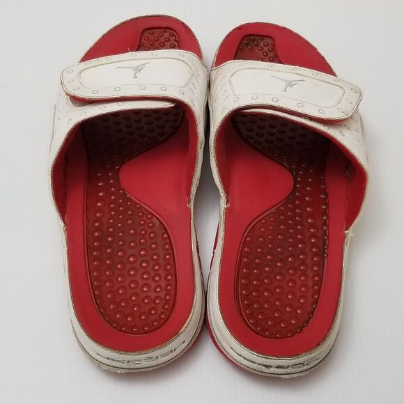 Nike Air Jordan Hydro XIII 13 Retro Men Sz 11 Slides Sandal Red White 684915-121 main image 4